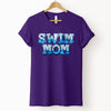 Swim Mom T-Shirt, Sequin texture Effect T-shirt