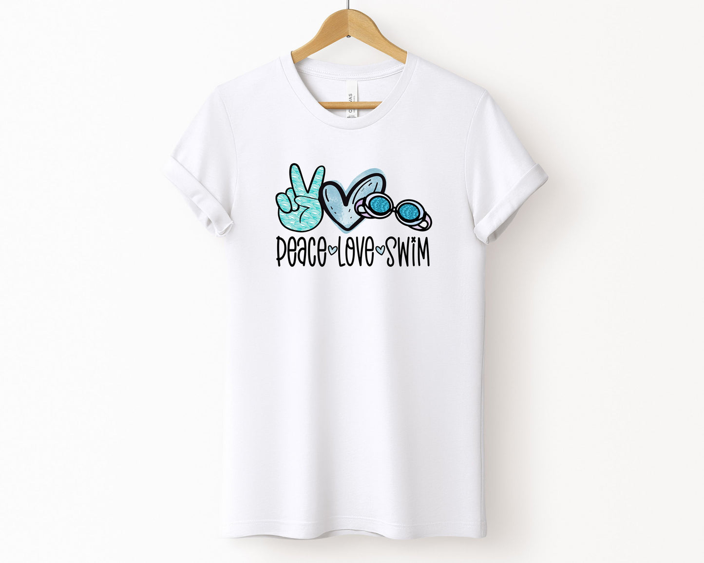 Peace Love Swim T-Shirt