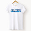 Swim T-Shirt, Sequin texture Effect T-shirt