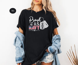 Proud US Navy T-shirt, Comfort Color T-Shirt, US Navy Mom