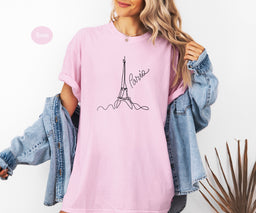 Paris T-shirt, Comfort Color T-Shirt