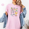 Dinosaur T-shirt, Comfort Color T-Shirt, Dinosaur Shirt, Dinosaur Print Shirt, Paleontology Shirt Dino Shirt Velociraptor Shirt Trex Shirt Aesthetic Dinosaur Gift