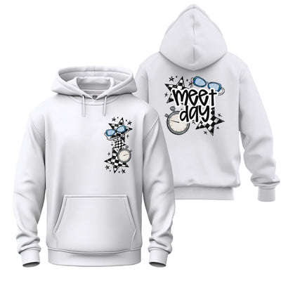 Hoodie – Meet Day Swimming Design | Unisex Swim Team Sweatshirt