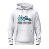 Hoodie – Peace Love Swim | Cute Swimmer Hoodie for Swim Fans & Teams