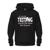 Hoodie – If You're Testing My Waters, You Better Know How to Swim | Bold Swimmer Statement Sweatshirt