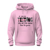 Hoodie – If You're Testing My Waters, You Better Know How to Swim | Bold Swimmer Statement Sweatshirt