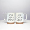 Custom Travel Mug with Cork & Lid • Personalized Coffee Mug • Christmas Gift for Him or Her • Custom Name Mug • Holiday Gift Idea