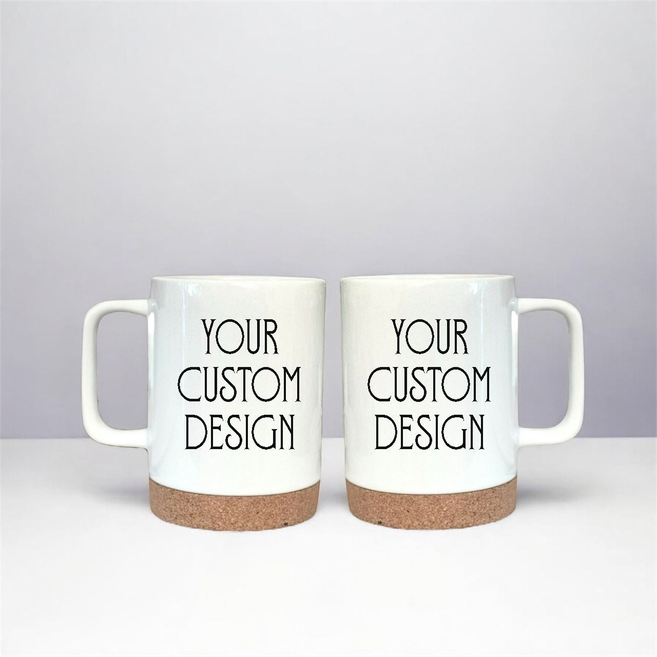 Custom Travel Mug with Cork & Lid • Personalized Coffee Mug • Christmas Gift for Him or Her • Custom Name Mug • Holiday Gift Idea