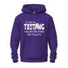 Hoodie – If You're Testing My Waters, You Better Know How to Swim | Bold Swimmer Statement Sweatshirt
