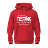 Hoodie – If You're Testing My Waters, You Better Know How to Swim | Bold Swimmer Statement Sweatshirt